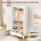 GAIOUS Steel Armoire Wardrobe Closet - Image 5