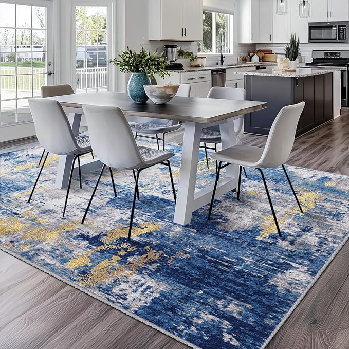 RELEANY Washable 8'x10' Abstract Area Rug - Image 4