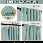 MYSKY HOME Turquoise Living Room Curtains - Image 3