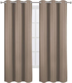 Cappuccino Thermal Blackout Curtains/42 x 84 Inch/Set of 2 Panels Room - Image 2