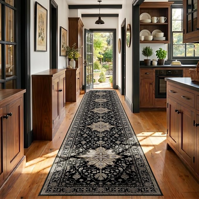 RELEANY Washable Area Rug, Runner 3'x20', Water Repellent, Pet Friendly by RELEANY