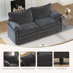 Vesgantti 74" Cloud Couch for Living Room, 2 Seaters Deep Seat Sectional - Image 5