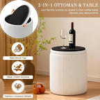 White Vanity Stool Set of 2 - Image 7