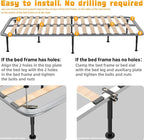 Wlrrcwdttc 4 Pcs Adjustable Height Bed Support Legs 7.08-12.6 inch, Bed Frame - Image 5