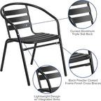 Flash Furniture Lila 5 Piece Patio Dining Set - Image 4
