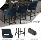 VKNOW Bar Stools Set of 6, Modern Counter Height Bar Stools - Image 4