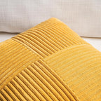 Fancy Homi 2 Packs Gold Yellow Big Decorative Throw Pillow Covers 24x24 Inch - Image 3
