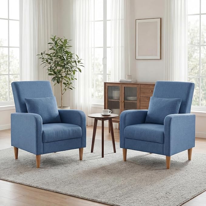 COLAMY Mid-Century Modern Upholstered Accent Chair by COLAMYHOME