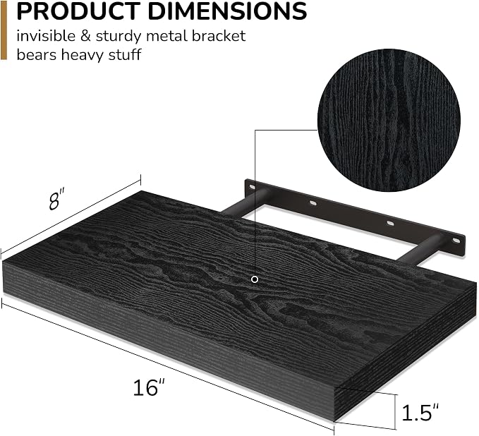Fun Memories 16 Inch Floating Shelves - Image 3