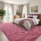 4x6 Blush Fluffy Soft Area Rug Non-Slip - Image 3