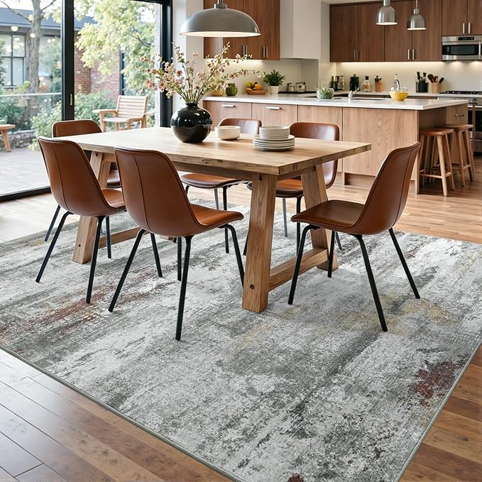 8x10 Ft Large Abstract Area Rugs - Image 9