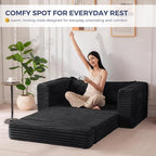 MAXYOYO Convertible Sofa Bed, 2 in 1 Folding Couch Bed - Image 5