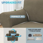 LURKA Stretch Chair Sofa Slipcovers 1 Piece Couch Covers - Image 4