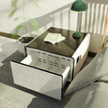 LUMISOL Smart Side Table with Built-in Fridge, Wireless Charging, Temperature by LUMISOL