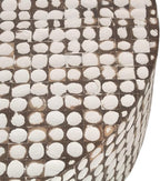 East at Main Round Coffee Table – White Boho Cocktail Table - Image 8