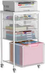 Sbanmao 4 Drawer Rolling File Cart by shengbaomaoyi