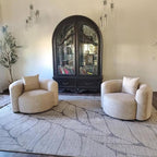 Acanva Luxury Modern Tight Curved Back Velvet Sofa, Minimalist Style Comfy Couch - Image 6