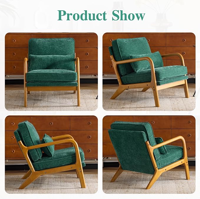 Karl home Mid Century Modern Accent Chair - Image 6