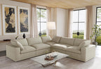 JACH V-Shaped Sectional Couch, Deep 5-Seats Convertible Sectional Sofa - Image 5