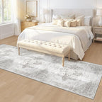 Runner Rug 2x8 Washable Rug, Vintage Boho Medallion Hallway Runner Non-Slip - Image 3