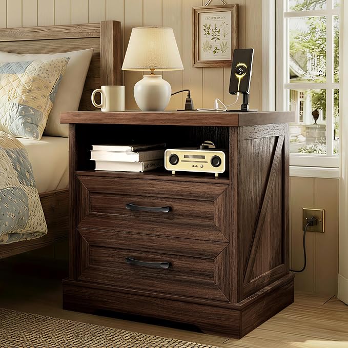 AODK 24 Inch Farmhouse Nightstand by AODK