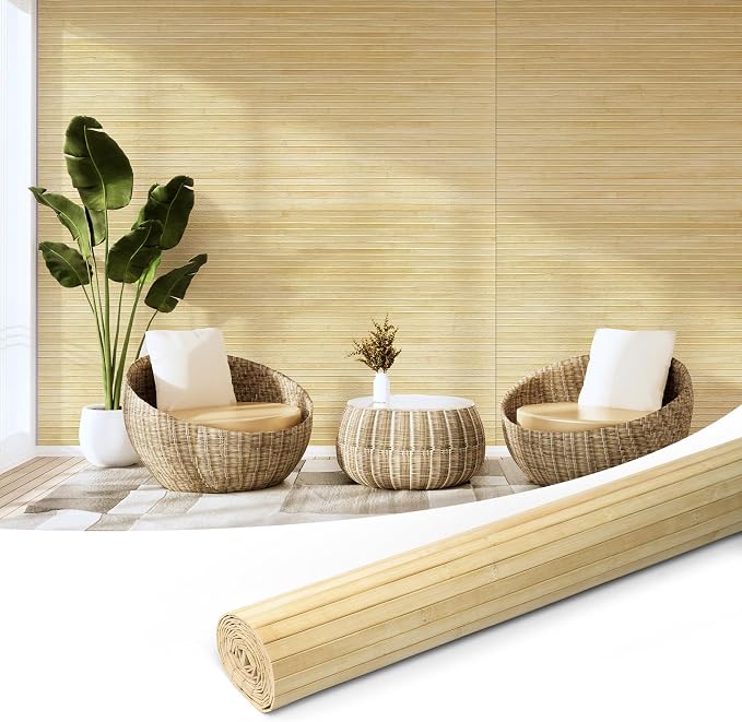 Art3d Natural Bamboo Wall Panel by Art3d