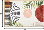 RoomTalks Boho Cute Bathroom Rugs Bath Mat Non Slip Washable, Modern Abstract - Image 2