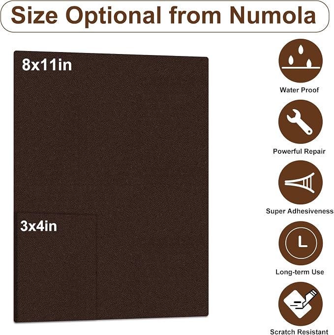 Numola Leather Repair Patch 8×11 inch Self-Adhesive Leather Repair Tape - Image 2