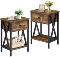 VECELO Nightstands Set of 2, Modern Bedside End Tables, Night Stands by VECELO