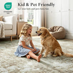 Rugflix 5x7 Area Rugs for Living Room, Washable Brown Large Rug | Machine - Image 5
