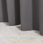 NICETOWN Blackout Grey Curtains 84 inches Long, Grommet Room Darkening Thermal - Image 6