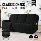 TAOCOCO Recliner Sofa Covers 8-Pieces Stretch Large Couch Covers - Image 2