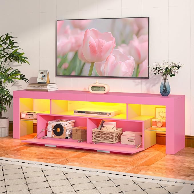 Clikuutory Modern Lighting 63 inch TV Stand - Image 7