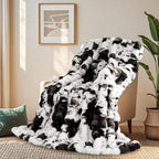 Cow Print Blanket for Couch, Faux Fur Throw Blanket, Super Heavy Warm Cozy - Image 8