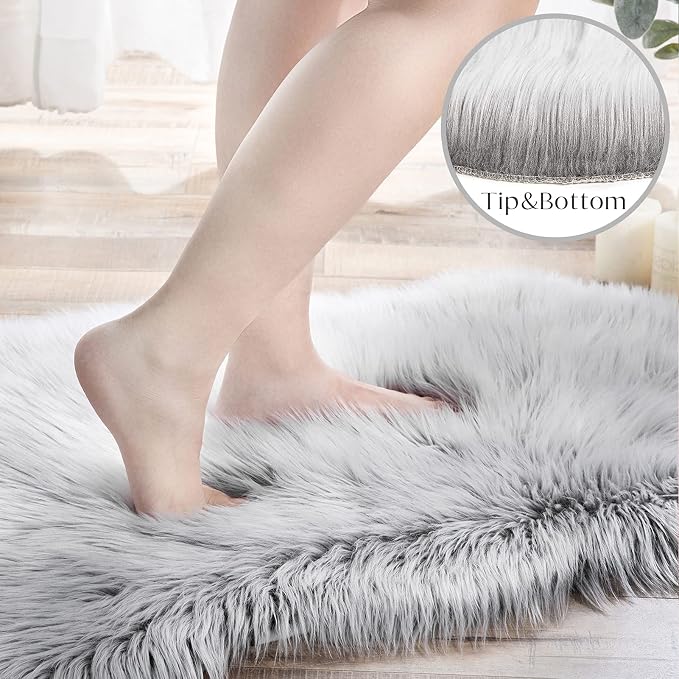 Ashler Faux Fur Rug - Image 2