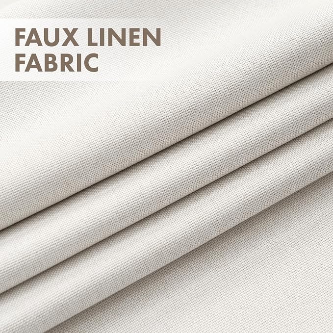 MIULEE 100% Blackout Linen Curtains - Image 3