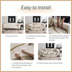 MYSKY HOME Couch Cover for 3 Cushion Sofa, Super Soft Boho Couch Covers for - Image 6