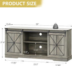 Farmhouse TV Stand for 65/60/55 Inch Tvs, Rustic Entertainment Center - Image 7