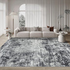9x12 Area Rugs for Living Room Bedroom Dining Room Washable Black Grey | Soft - Image 9