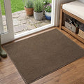 2x3 Beige Brown Solid Area Rug Washable Non-Slip by Unknown