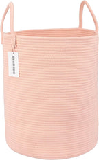 XUANGUO Cotton Rope Laundry Basket Hamper by XUANGUO