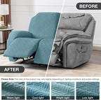 Timeles Recliner Covers Extra Wide Recliner Loveseat Covers Oversized Reclining - Image 4