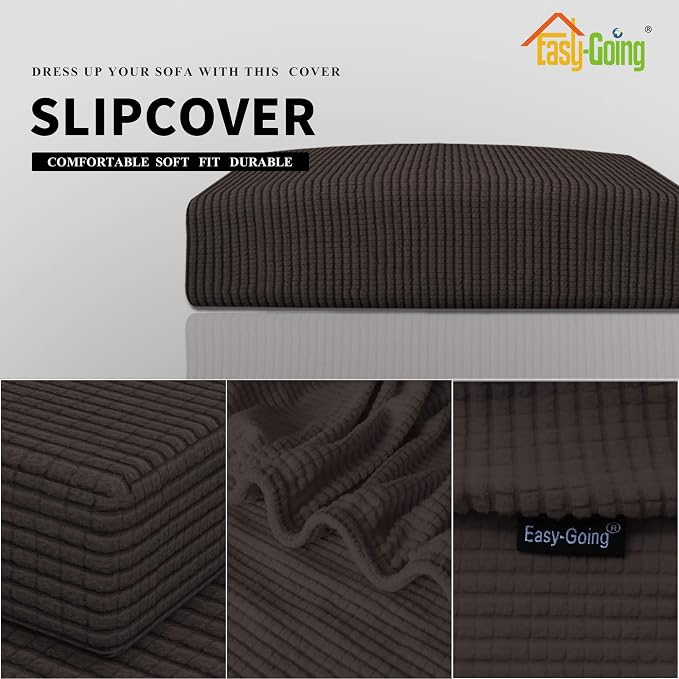 Easy-Going Stretch 1 Piece Chair Couch Cushion Cover - Image 3
