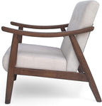 Christopher Knight Home Aurora Mid-Century Modern Accent Chair, Rubberwood - Image 7