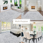Washable Rugs 6x9 Area Rugs for Living Room, Dining Room, Playroom | Ultra Soft - Image 6
