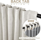 Linen Textured Total Blackout Curtains - Image 3