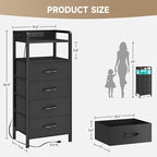 Lazzanto Night Stand Bedside Table Bedroom - Image 3
