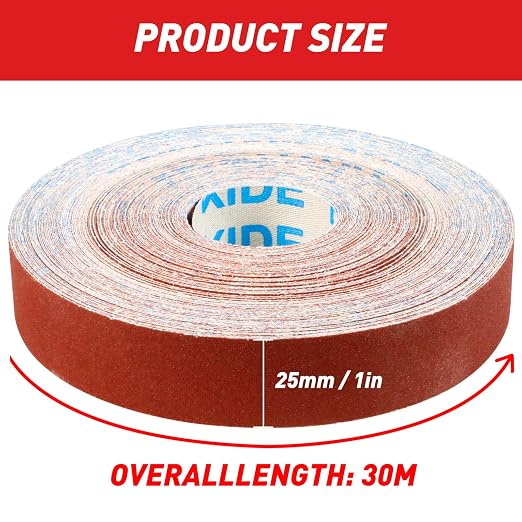 Emery Cloth Roll, 100 Grit Sandpaper Roll, Wet and Dry Emory Cloths - Image 5