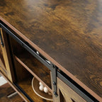 Brown Farmhouse Entryway Table, Rustic Hallway Table - Image 7
