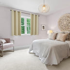 Blackout Curtains for Bedroom, Light Beige, 38 x 45 Inch, 2 Panels | Thermal - Image 6
